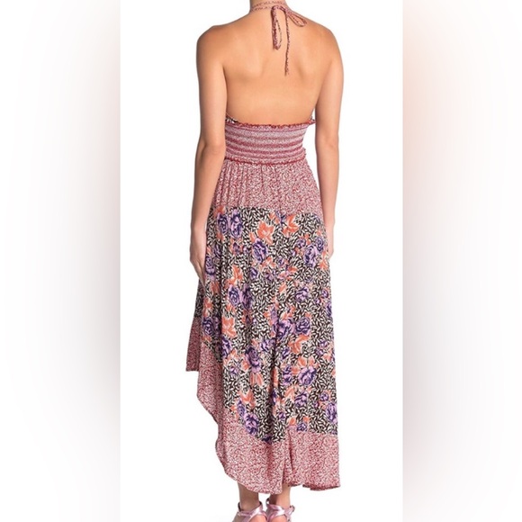 NWT FREE PEOPLE GABRIELA SMOCKED HALTER SLIP DRESS ๐, Sz.S, BNWTIB - Picture 4 of 15